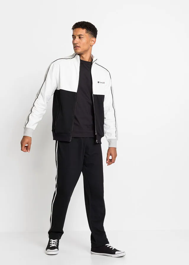PANTALóN DE CHáNDAL (2 UNIDADES) NEGROGRIS CLARO JASPEADO
